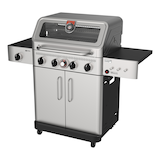 Vida by PADERNO Essence Series Vida 4-Burner Convertible Propane Gas BBQ Grill with a Window Lid Front_Three_Fourths_Angled_Left