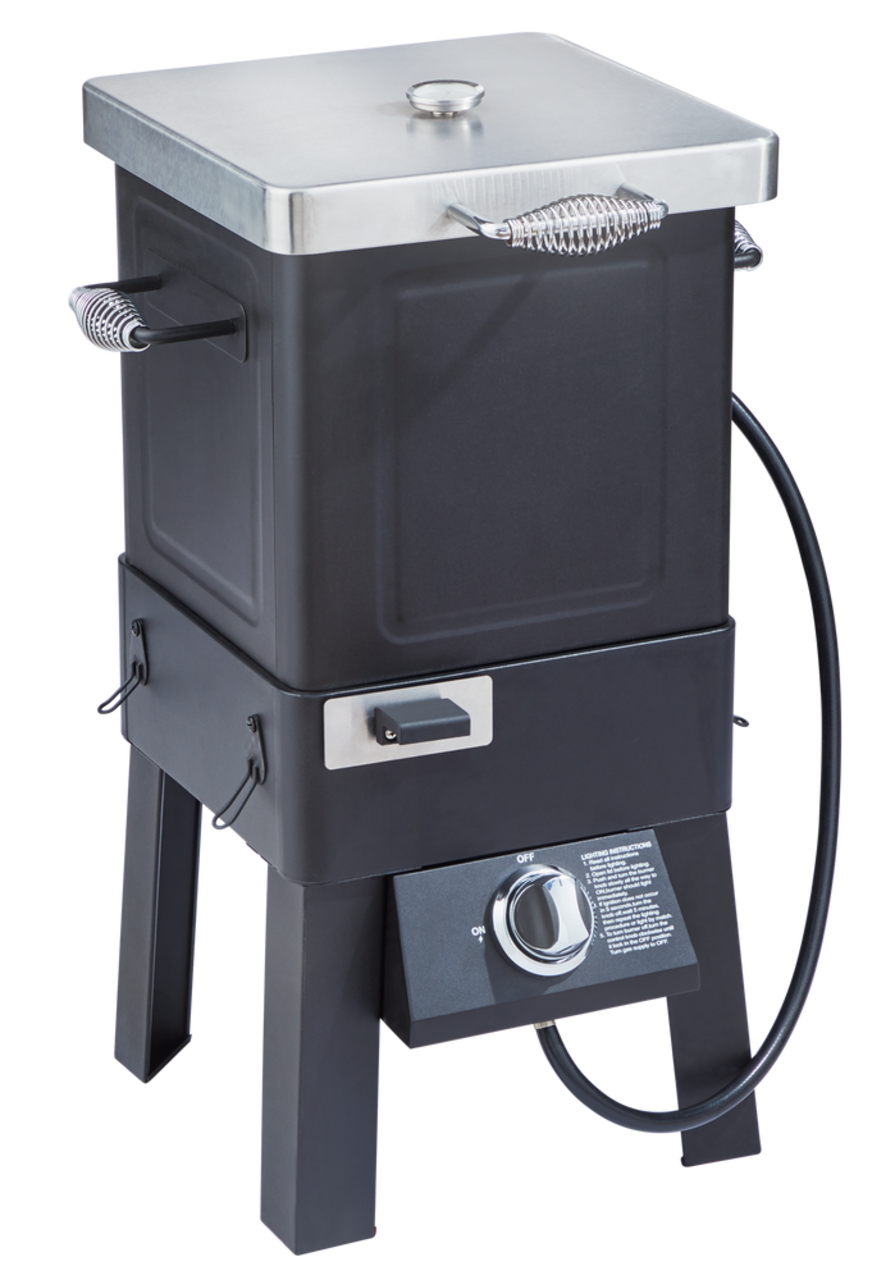 MASTER Chef 3 in 1 Outdoor Deep Fryer Air Fryer Smoker with Propane Gas Burner