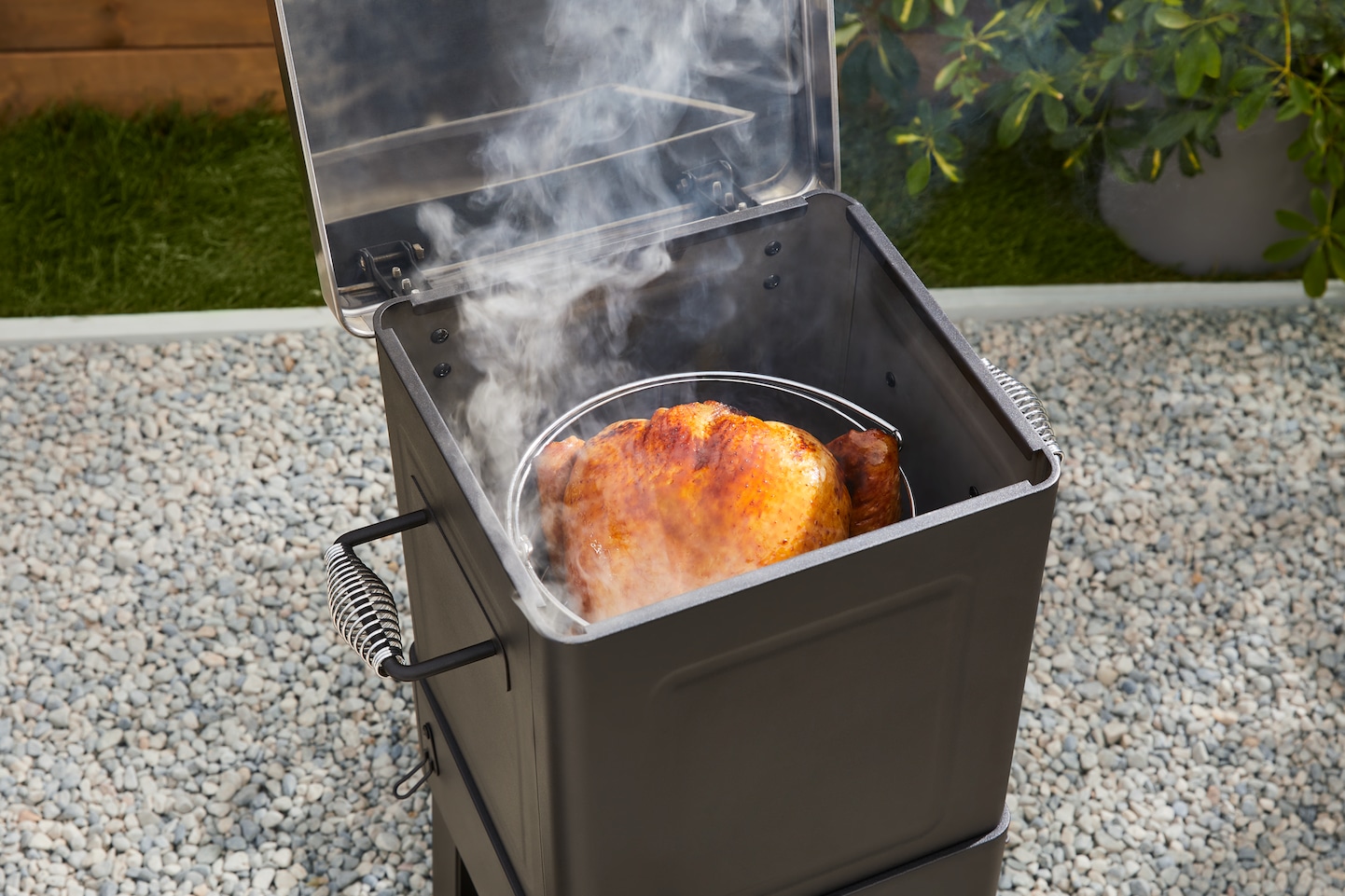 MASTER Chef 3in1 Outdoor Deep Fryer, Air Fryer & Smoker with Propane