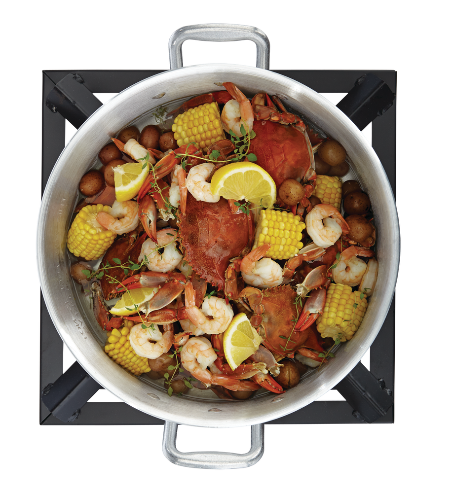 MASTER Chef Steel & Cast Iron Outdoor Cooker & Deep Fryer Stand with a