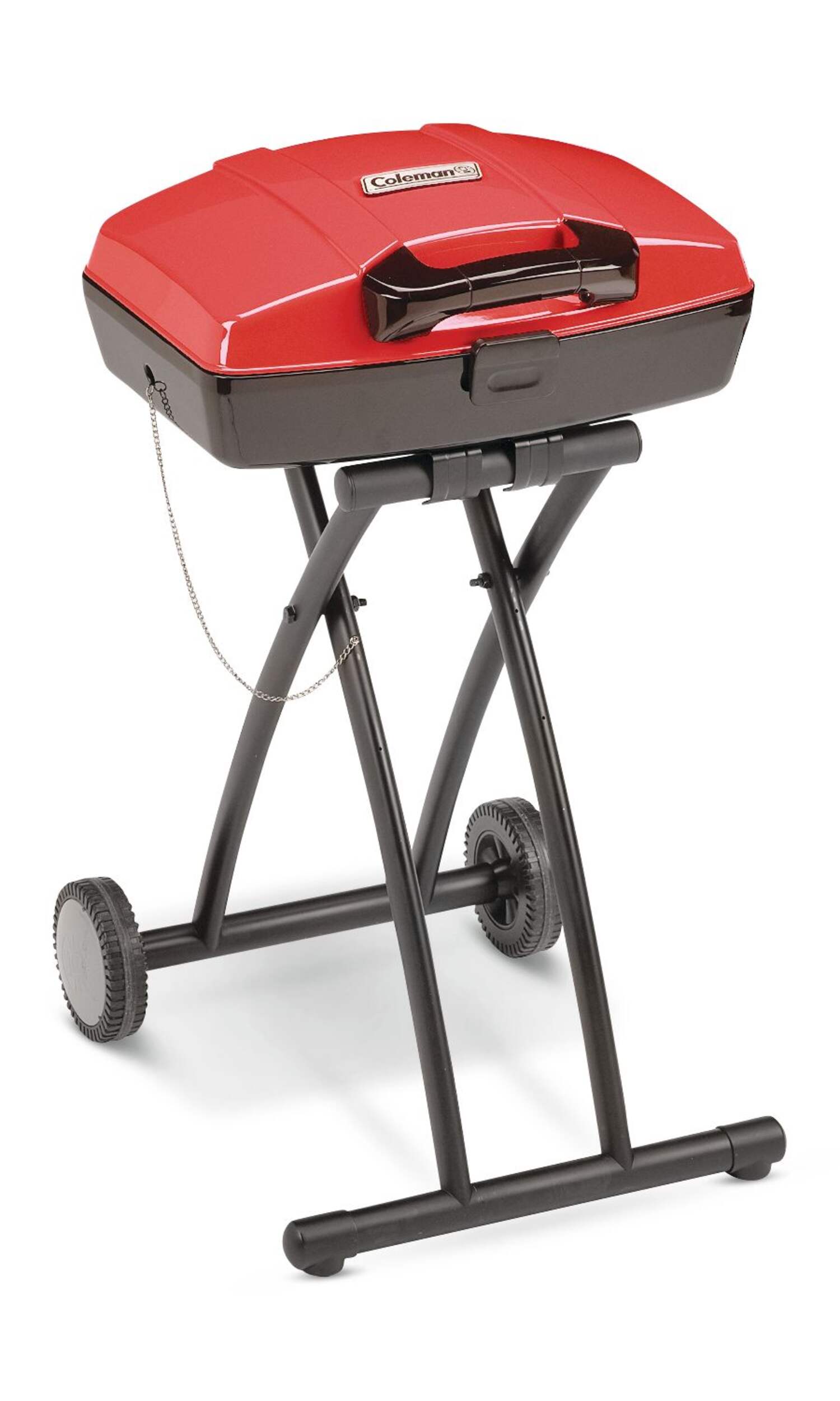 Coleman Roadtrip Sport Portable Single-Burner Propane Gas BBQ Grill & Folding Cart Stand Front_Three_Fourths_Angled_Right
