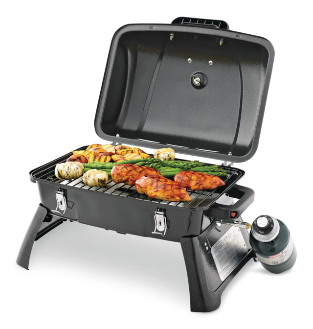 Master Chef Portable Tabletop Single Burner Propane Gas Bbq Grill With Folding Legs Canadian Tire 7801