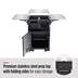 Vermont Castings Stainless Steel Outdoor Mobile Grill Prep Station & Storage Cart Front_Elevated