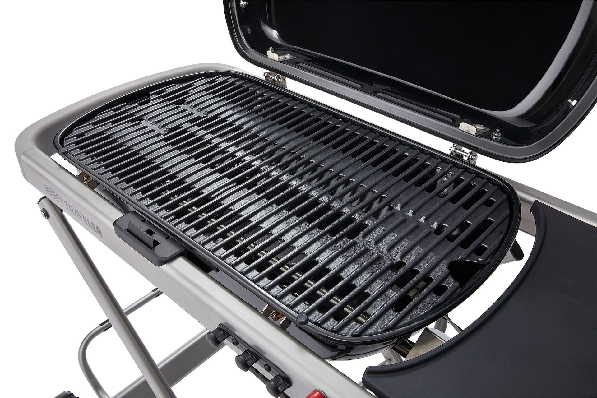 Weber Traveler Portable Single Burner Propane Gas BBQ Grill with a Folding Cart Stand Canadian Tire
