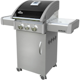 Napoleon Triumph Small Space Propane BBQ with Side Burner Front_Angled_Left