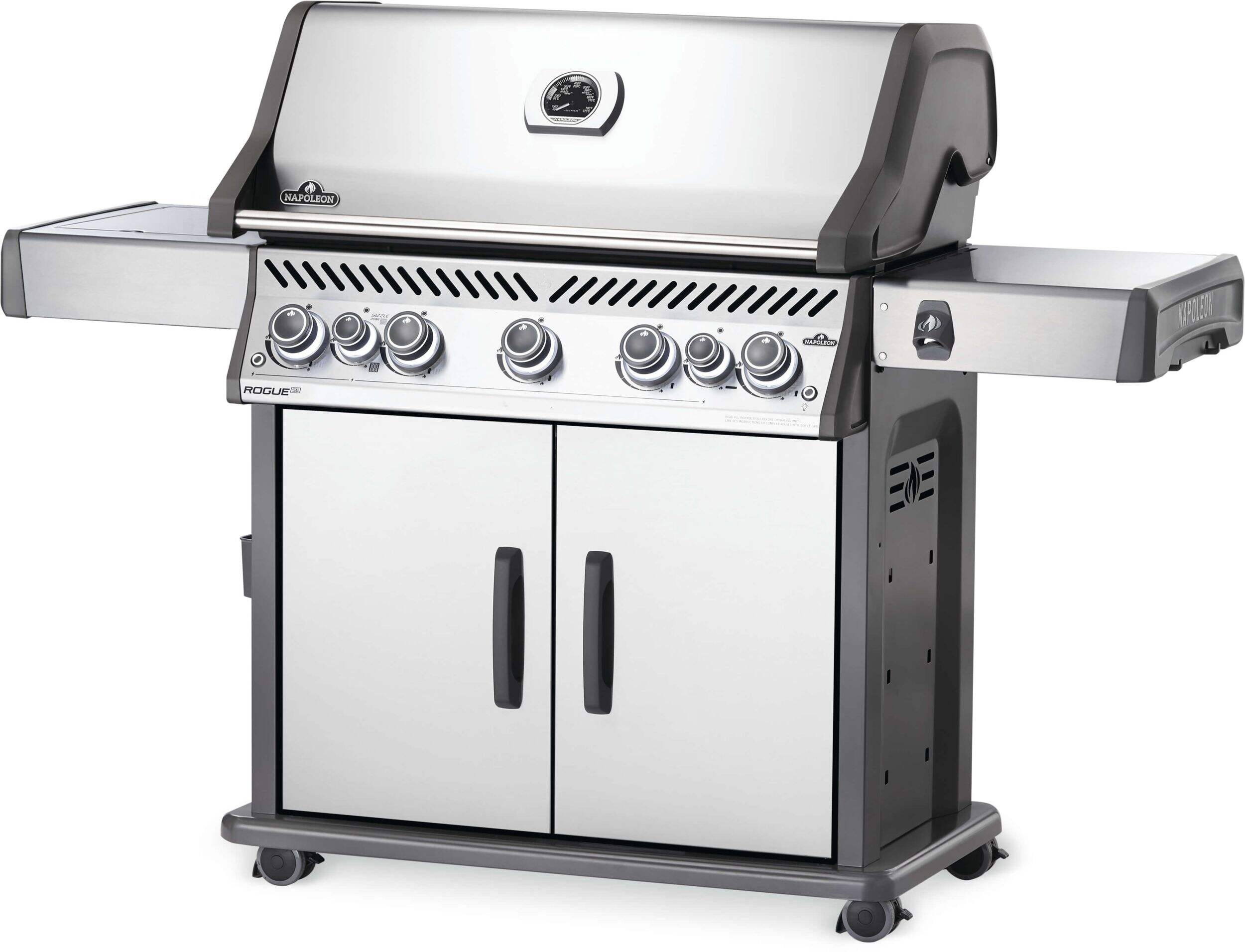 Napoleon Rogue SE 625 RSIB 5-Burner Natural Gas BBQ Grill with Infrared Burners Front_Three_Fourths_Angled_Left