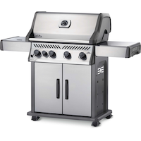 Napoleon Rogue SE 525 SIB 4-Burner Natural Gas BBQ Grill with a Side Infrared Burner Front_Three_Fourths_Angled_Left