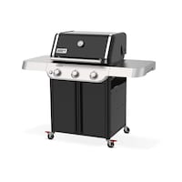 Weber Genesis E-315 Natural Gas 3-Burner BBQ with Side Tables Front_Three_Fourths_Angled_Left