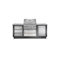 Napoleon OASIS™ 100 Outdoor Stainless Steel Modular Kitchen Kit with Full-Sized, 500 Series 32-inch Natural Gas Grill Head Front_Flat