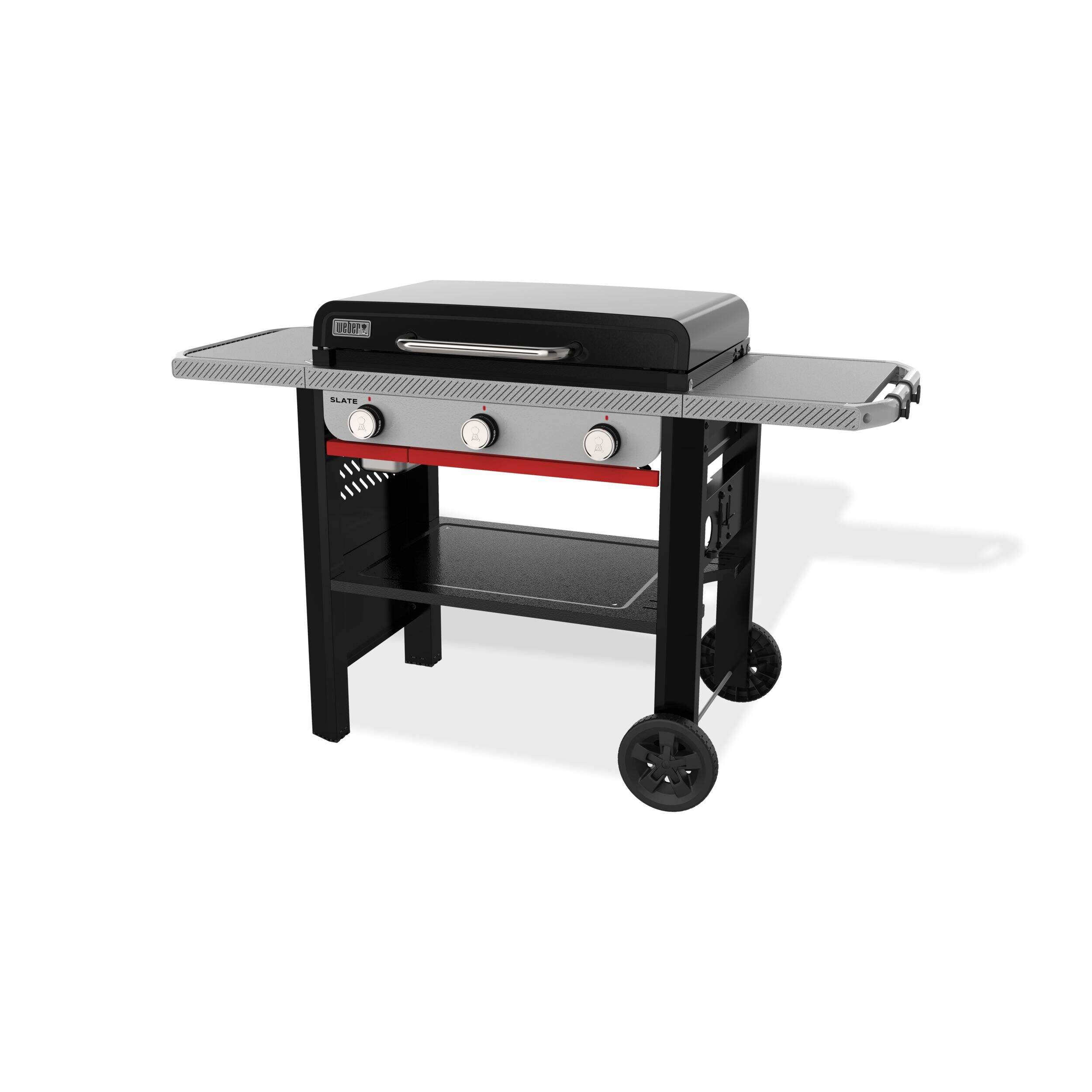 Weber Slate™ 28-in Rust-Resistant 3-Burner Liquid Propane Griddle Front_Angled_Left
