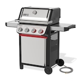 Weber Spirit S-425s Natural Gas 4-Burner BBQ, Stainless Steel Front_Three_Fourths_Angled_Left