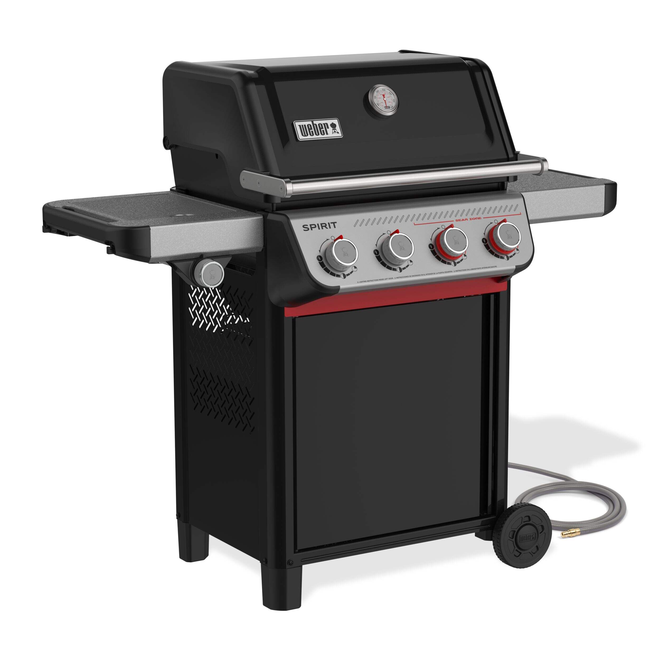 Weber Spirit E-435 Natural Gas 5-Burner BBQ with Side Burner Front_Three_Fourths_Angled_Right