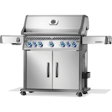 Napoleon Rogue PRO-S 625 SIB 5-Burner Liquid Propane BBQ with Folding Sde Shelf Front_Angled_Left