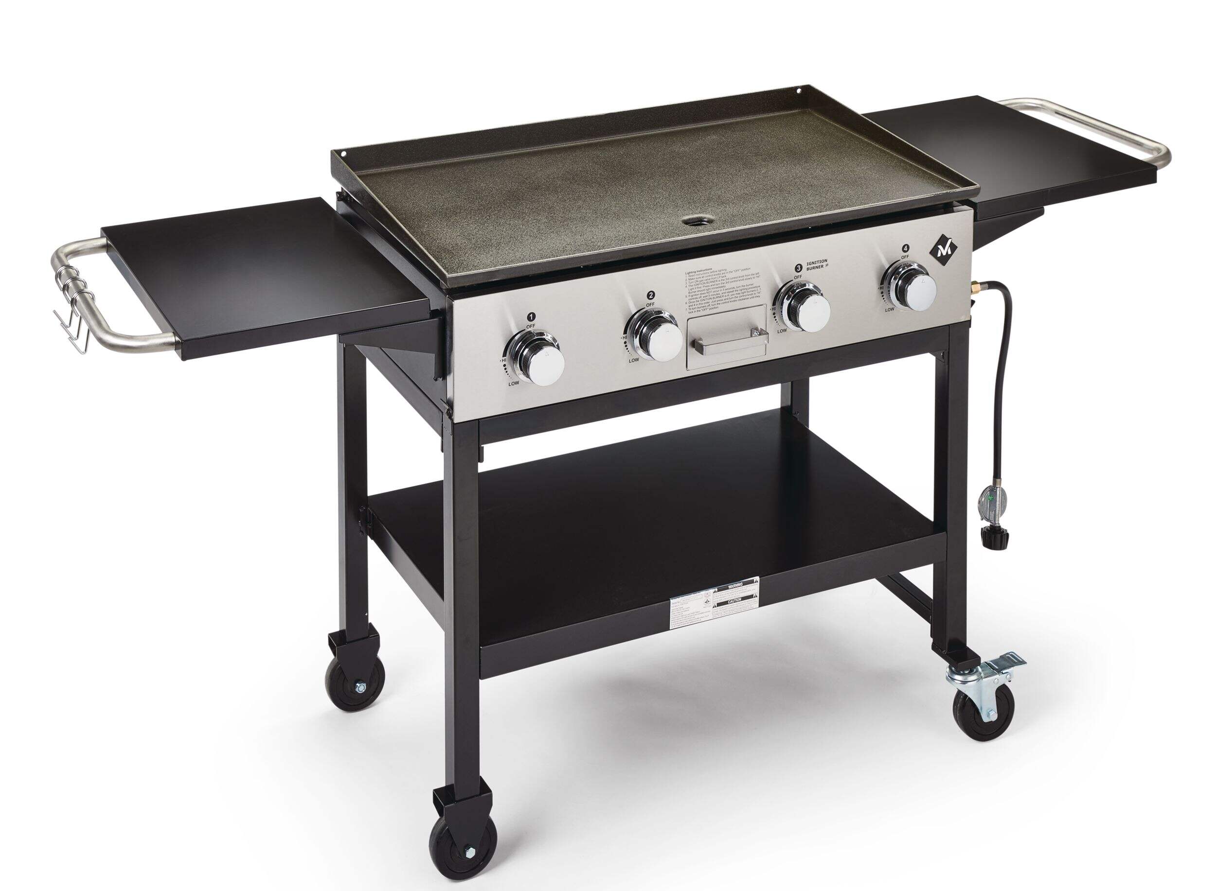 Cuisinart Outdoor 4-Burner Propane Gas Stainless Steel Griddle Front_Three_Fourths_Angled_Right