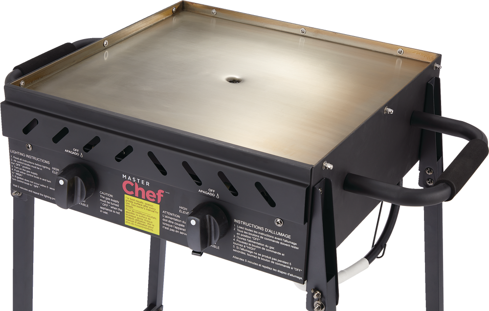 MASTER Chef Portable Outdoor 2Burner Propane Gas Stainless Steel