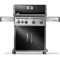 Barbecue propane Napoleon Rogue 525, 4 brûleurs, brûleur latéral et couvercle