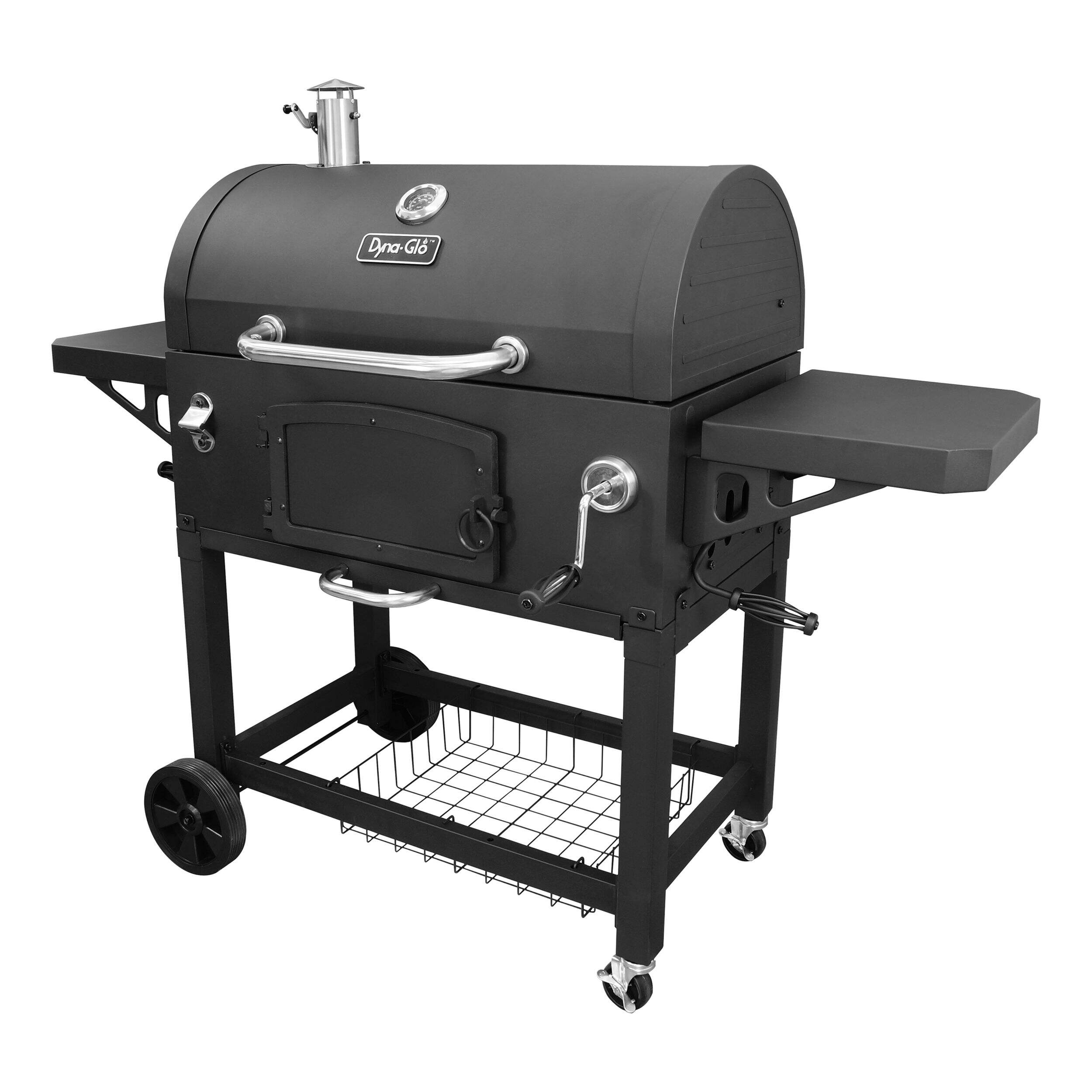 Dyna-Glo DGN576DNC-D Extra Large Heavy Duty Charcoal BBQ Grill Front_Three_Fourths_Angled_Left