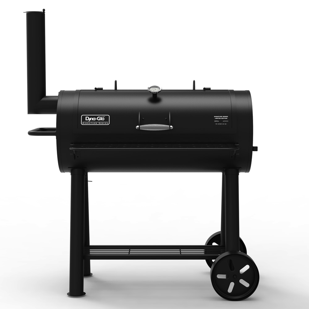 Barbecue tonneau au charbon de bois à service intense DynaGlo série Signature DGSS675CBD
