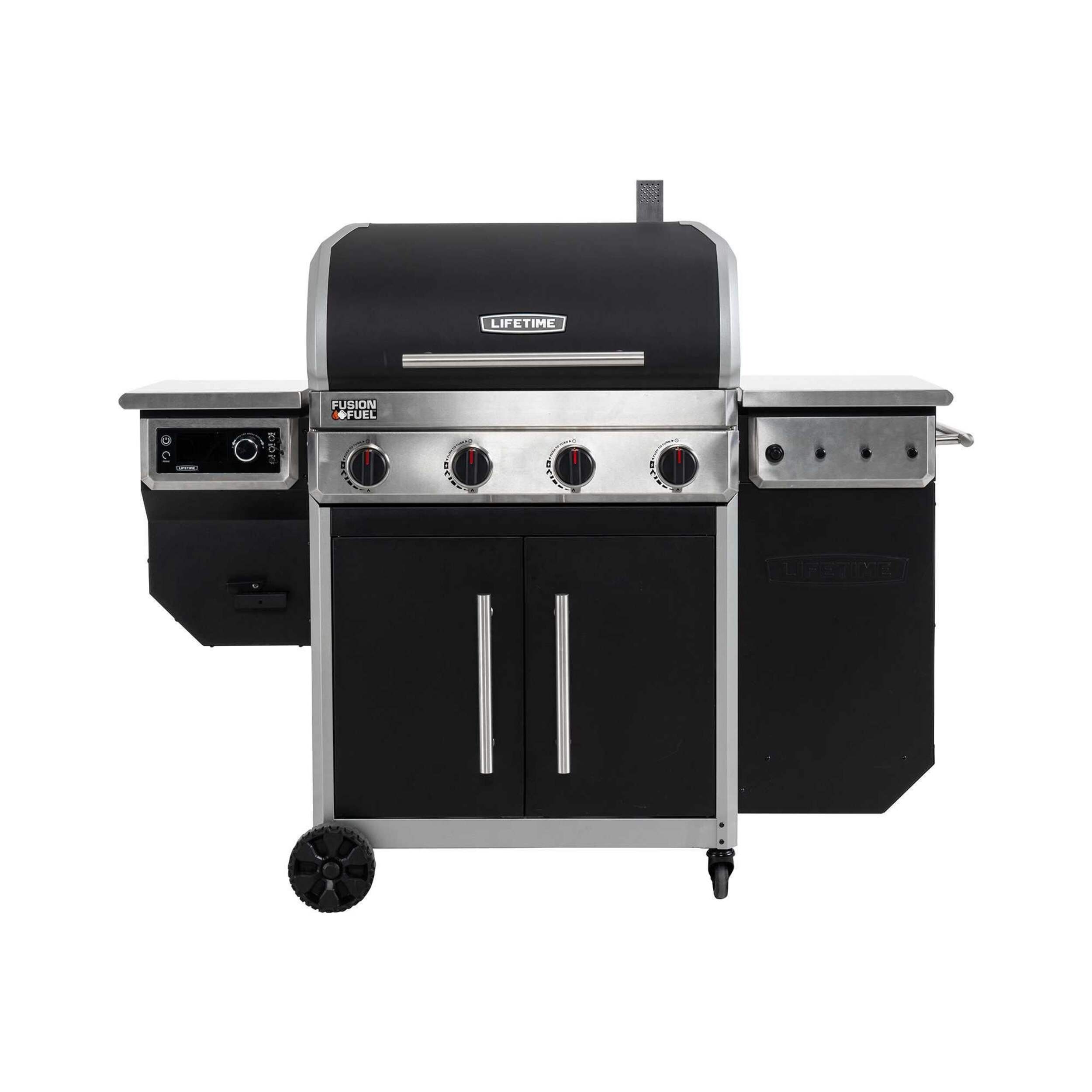 Lifetime Model 91025 4-Burner Gas BBQ Grill & Smoker Front_Flat
