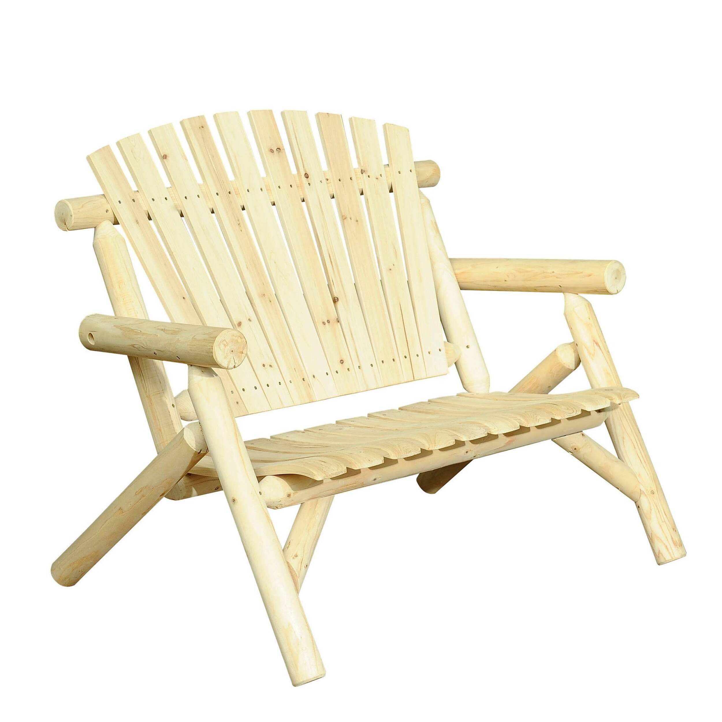 Banc en bois Sunjoy Merriman Front_Angled_Right