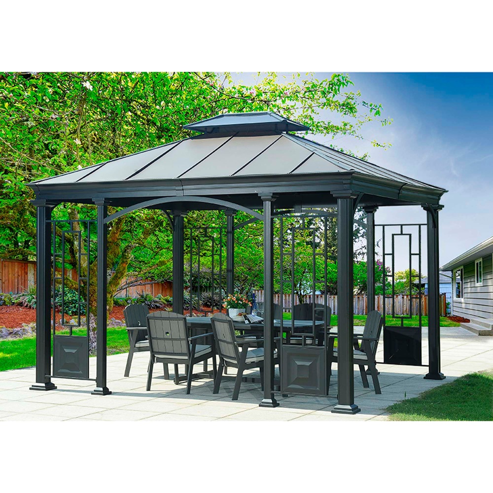 Sunjoy Sultana Gazebo with Faux Copper Top Canadian Tire