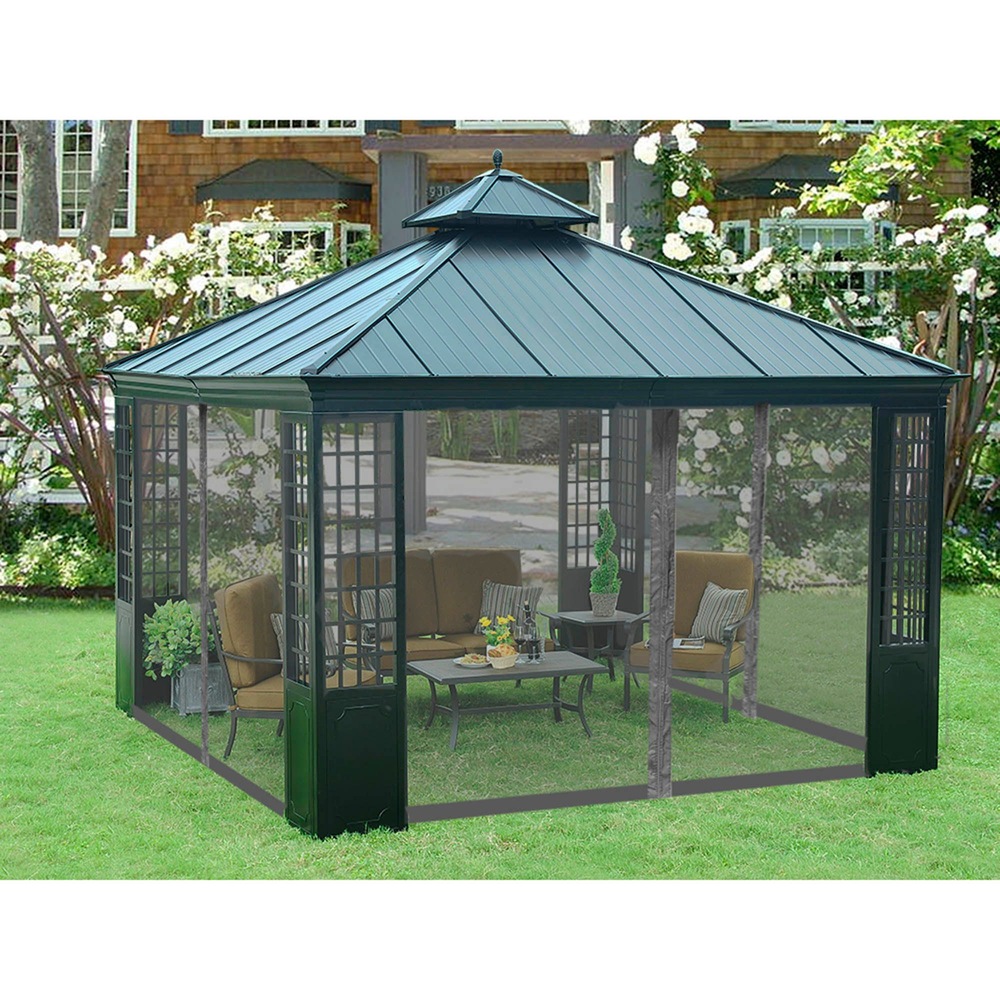 Sunjoy Universal Netting for Mentor Gazebo, 12 x 12ft Canadian Tire