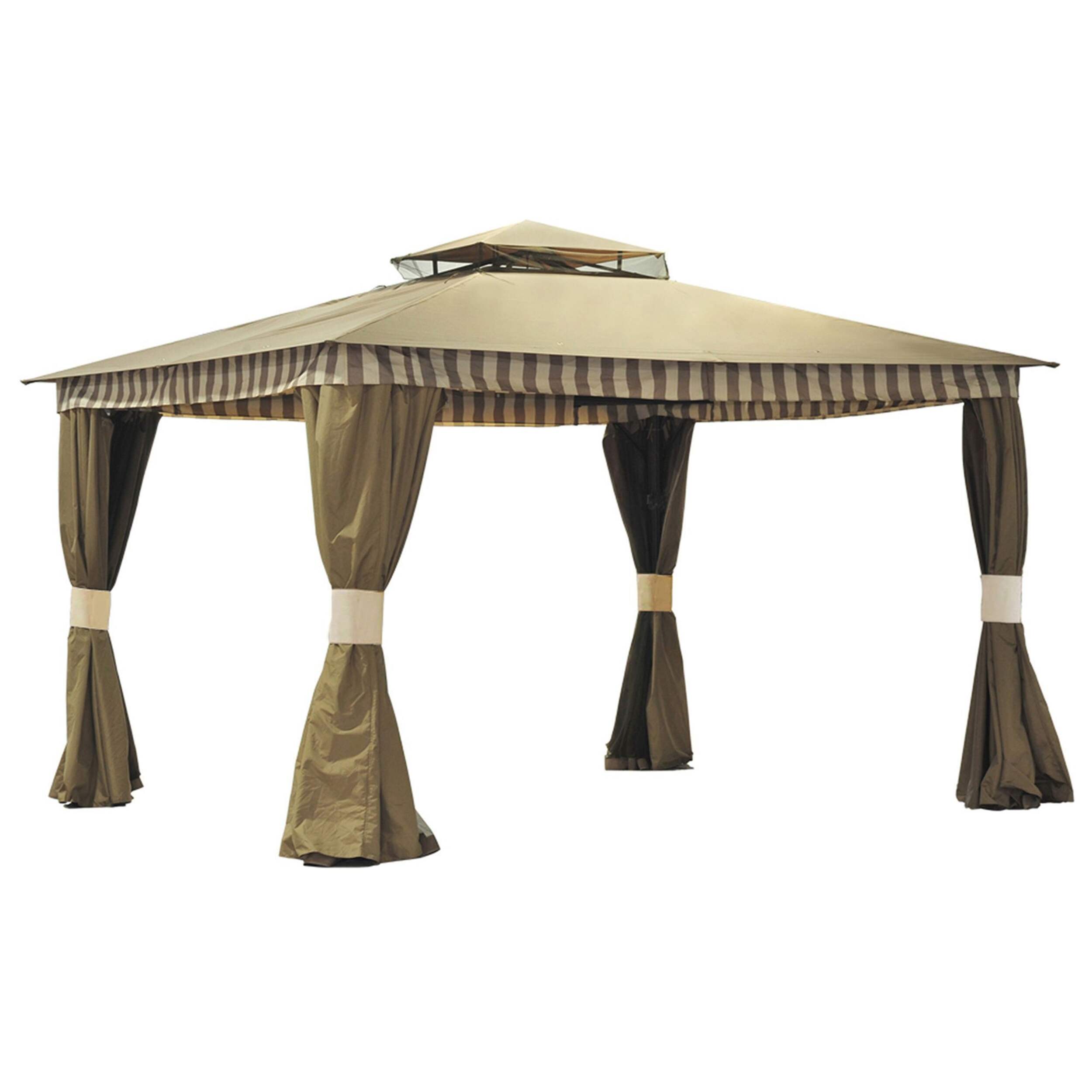 Sunjoy Balsa Alum Gazebo, 10 x 12-ft Front_Angled_Right