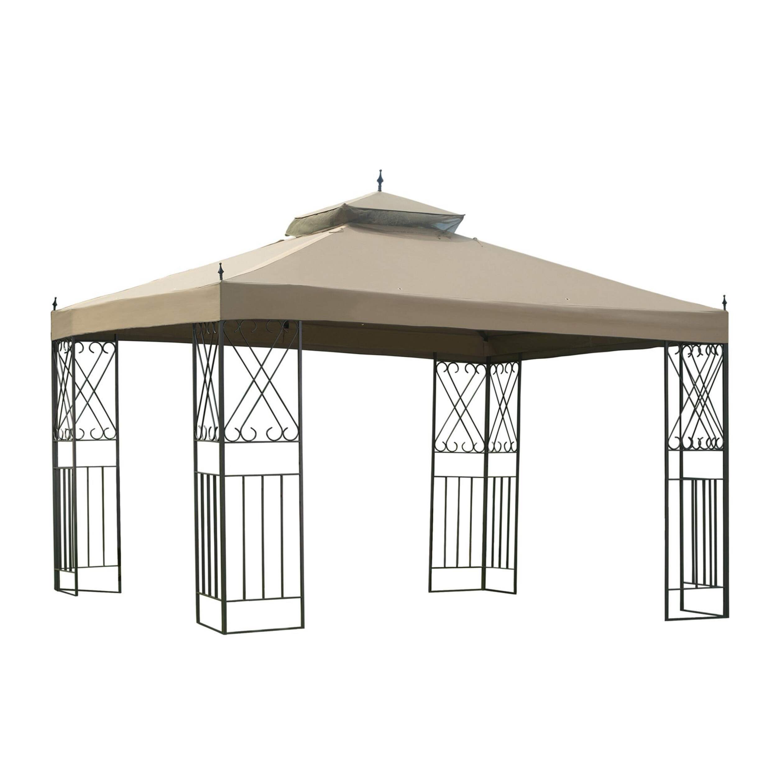 Sunjoy Cheney Gazebo, 10 x 12-ft Front_Angled_Right