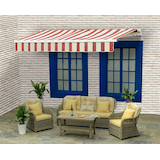 Sunjoy Marquise Manual Awning, 10 x 8-ft Front_Three_Fourths_Angled_Left