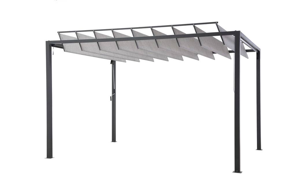 Sunjoy Louvered Pergola, 145.6 x 116 x 96.4-in | Canadian Tire