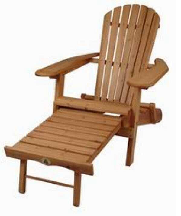 muskoka chair with footrest