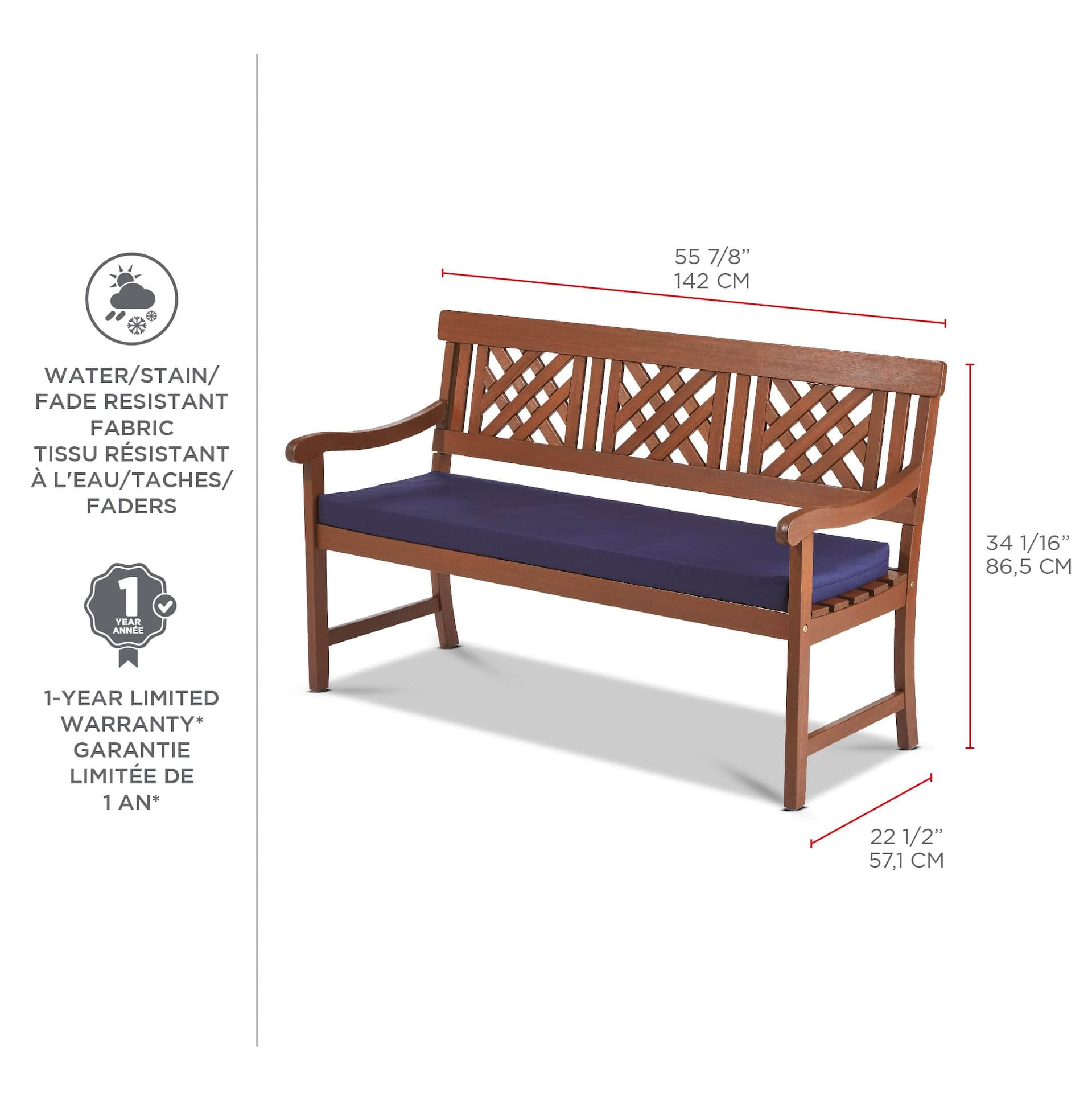 CANVAS Cayley All Weather Double Outdoor Patio Bench Canadian Tire