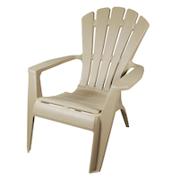 For Living Plastic Outdoor/Patio Chair, King Size Adirondack Chair, Assorted Front_Three_Fourths_Angled_Right