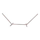 Bliss Hammocks Steel Frame Hammock Stand for Patio/Backyard, 15-ft Front_Flat