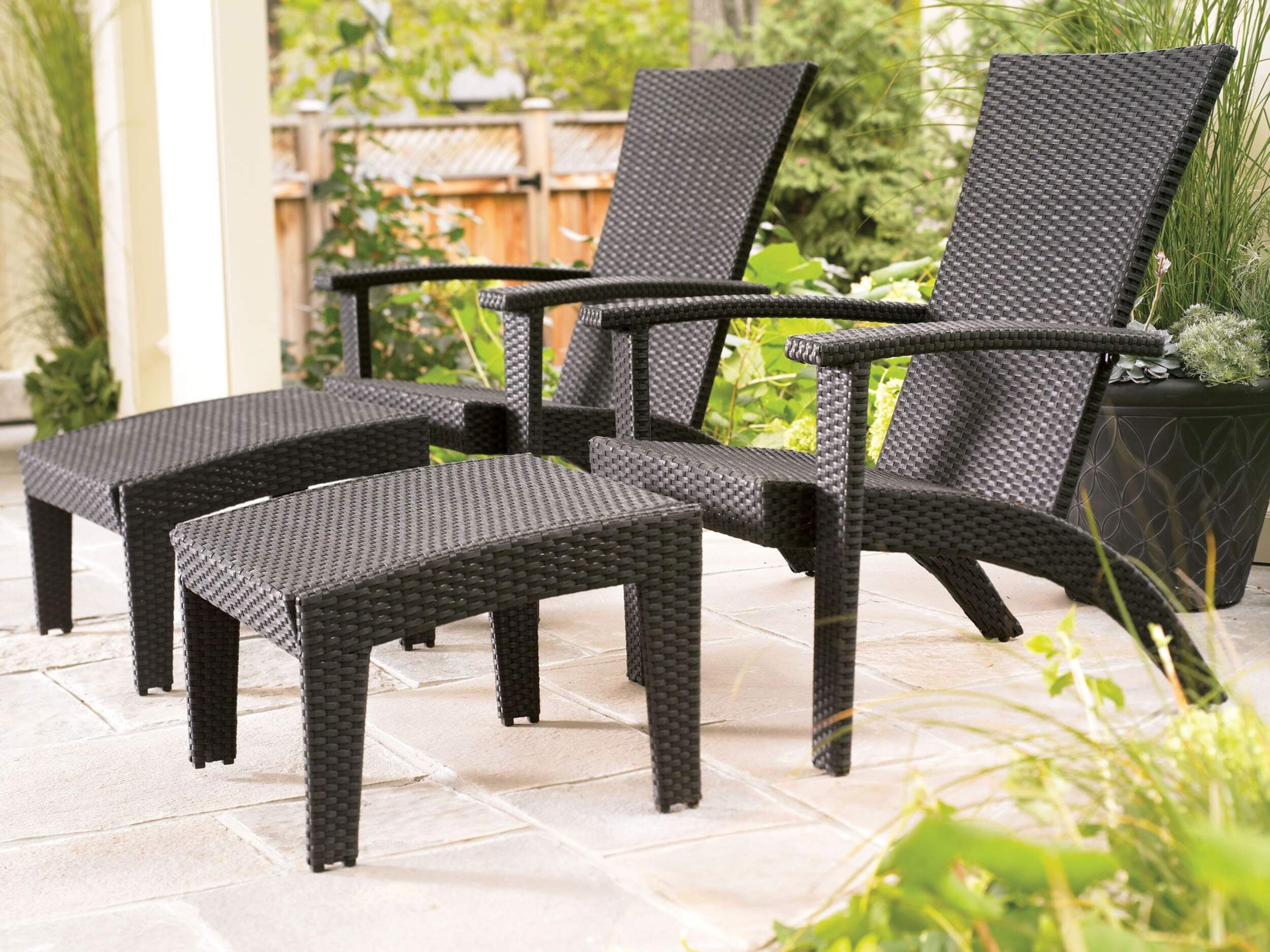Fauteuil Adirondack avec repose-pieds Front_Angled_Left