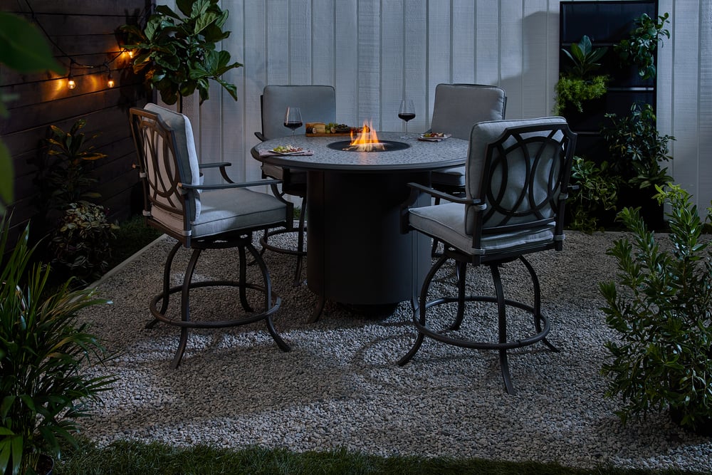Canvas Rideau Outdoor Patio Dining Set, Outdoor Fire Pit Table Canadian Tire