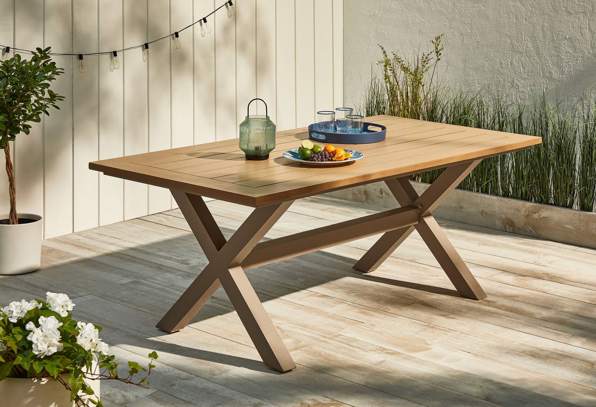 Aluminum dining table online outdoor