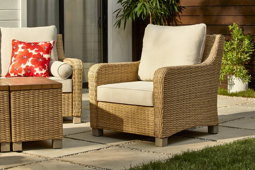 canvas wicker chairs