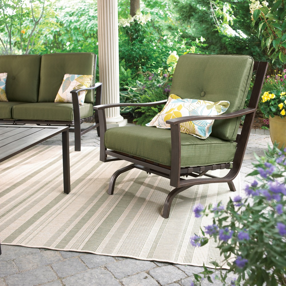 Monterey Collection Steel Cushion Action Patio Armchair Canadian Tire