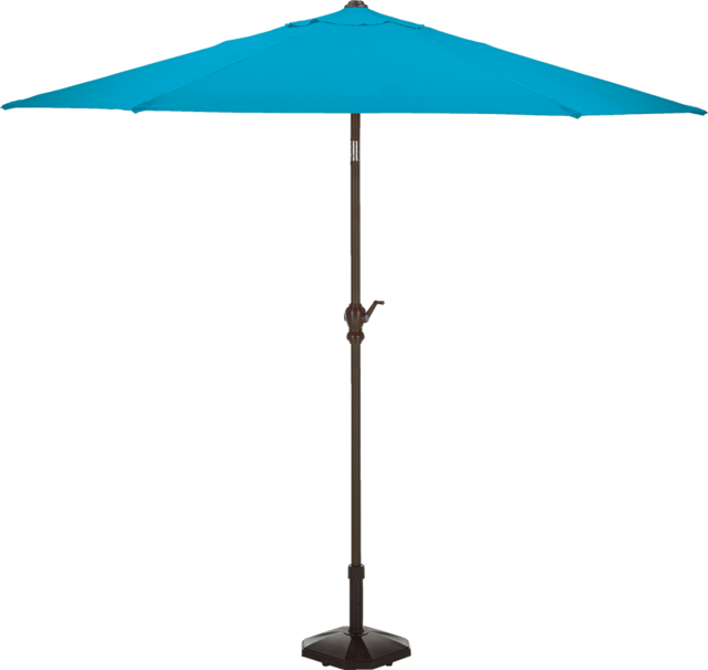 CANVAS UVProtected Fabric Outdoor/Patio Market Umbrella w/ Crank Handle, 9ft Canadian Tire