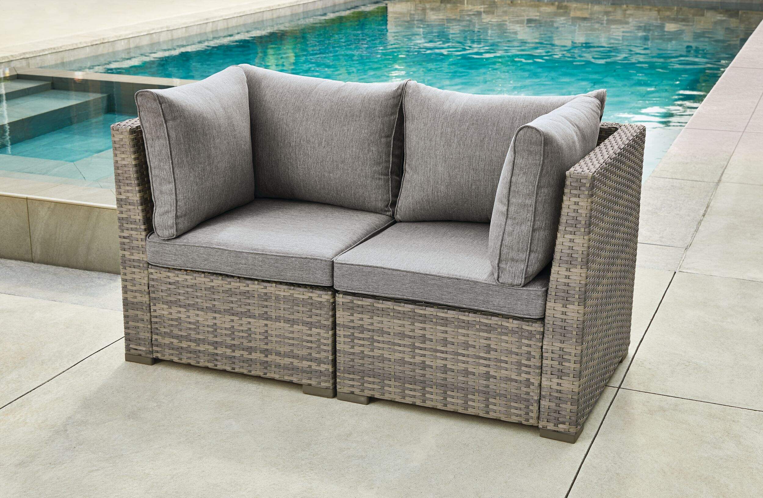 CANVAS Bala AllWeather Wicker Outdoor/Patio Corner Chair Canadian Tire