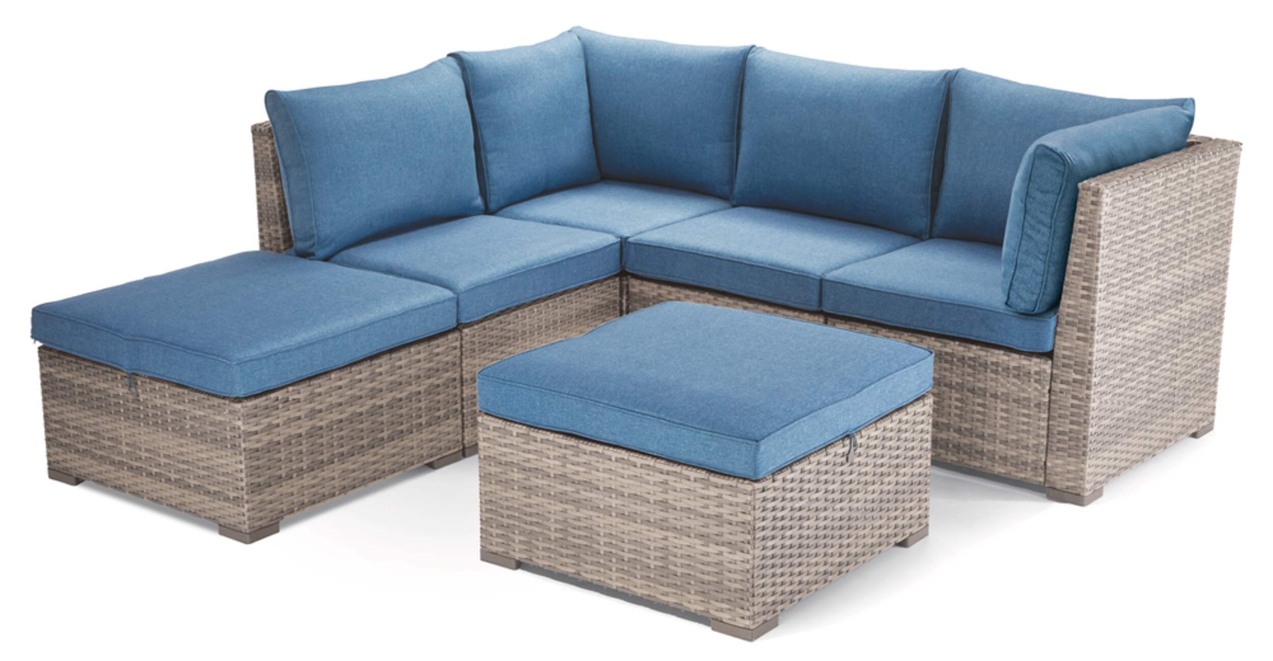 CANVAS Bala Outdoor/Patio Replacement Cushion Sectional Set, Blue