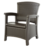 Resin Storage Patio Chair