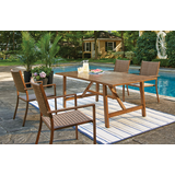 CANVAS Palma Trestle Base Patio Dining Table Composite_or_Mixed