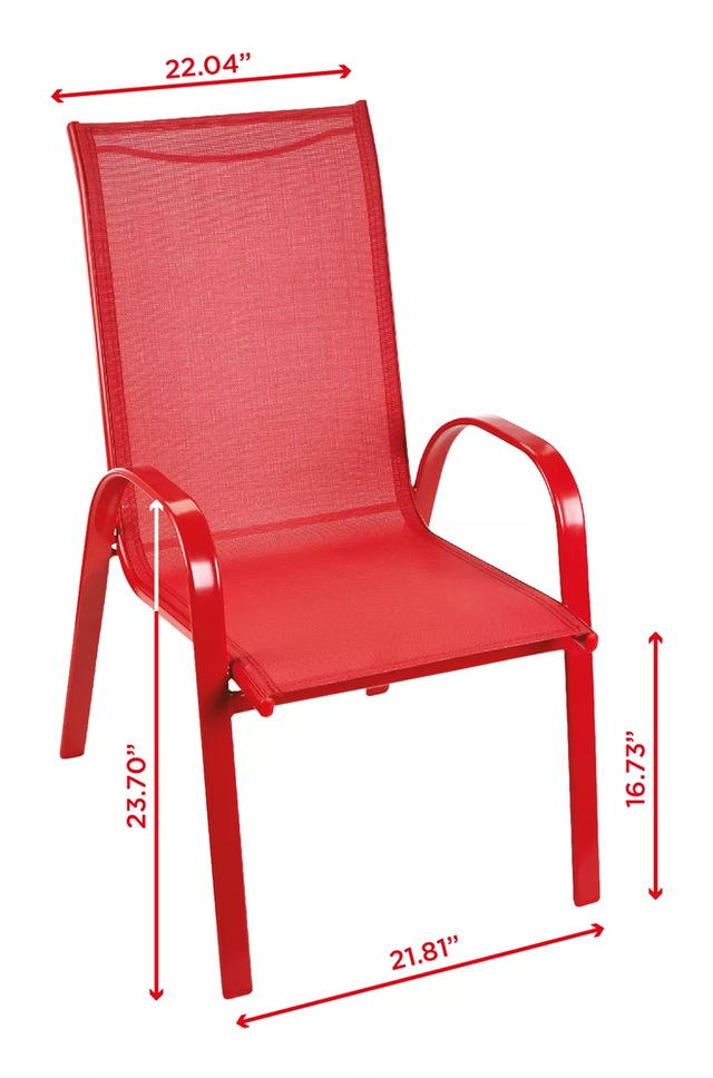 For Living Sling Outdoor/Patio Chair, Stackable, Assorted Canadian Tire