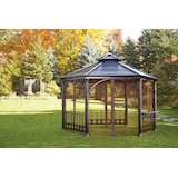 CANVAS Pavilion - Moustiquaire pour gazebo Front_Flat