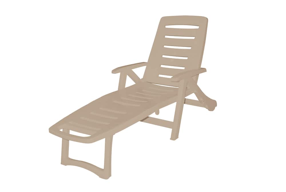Bloody To adapt humor Gracious Living Antigua - Chaise longue pliante, grès | Canadian Tire