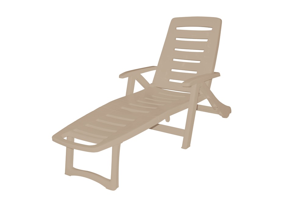 Gracious Living Antigua Chaise longue pliante, grès Canadian Tire