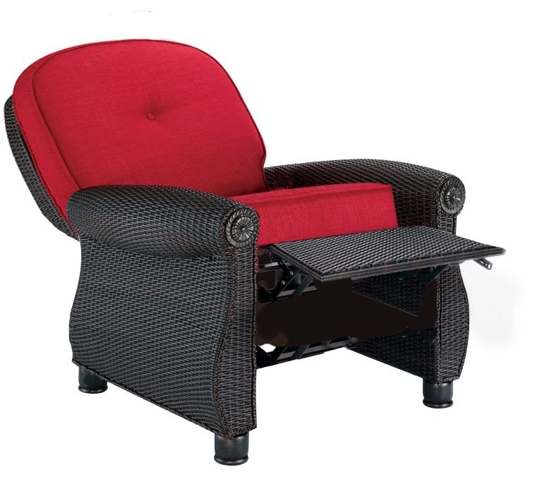 La-Z-Boy Whitley Patio Woven Recliner, Red | Canadian Tire