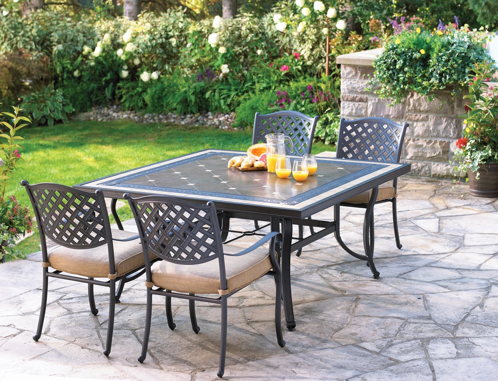 Pierce Collection Stone Patio Dining Table Canadian Tire